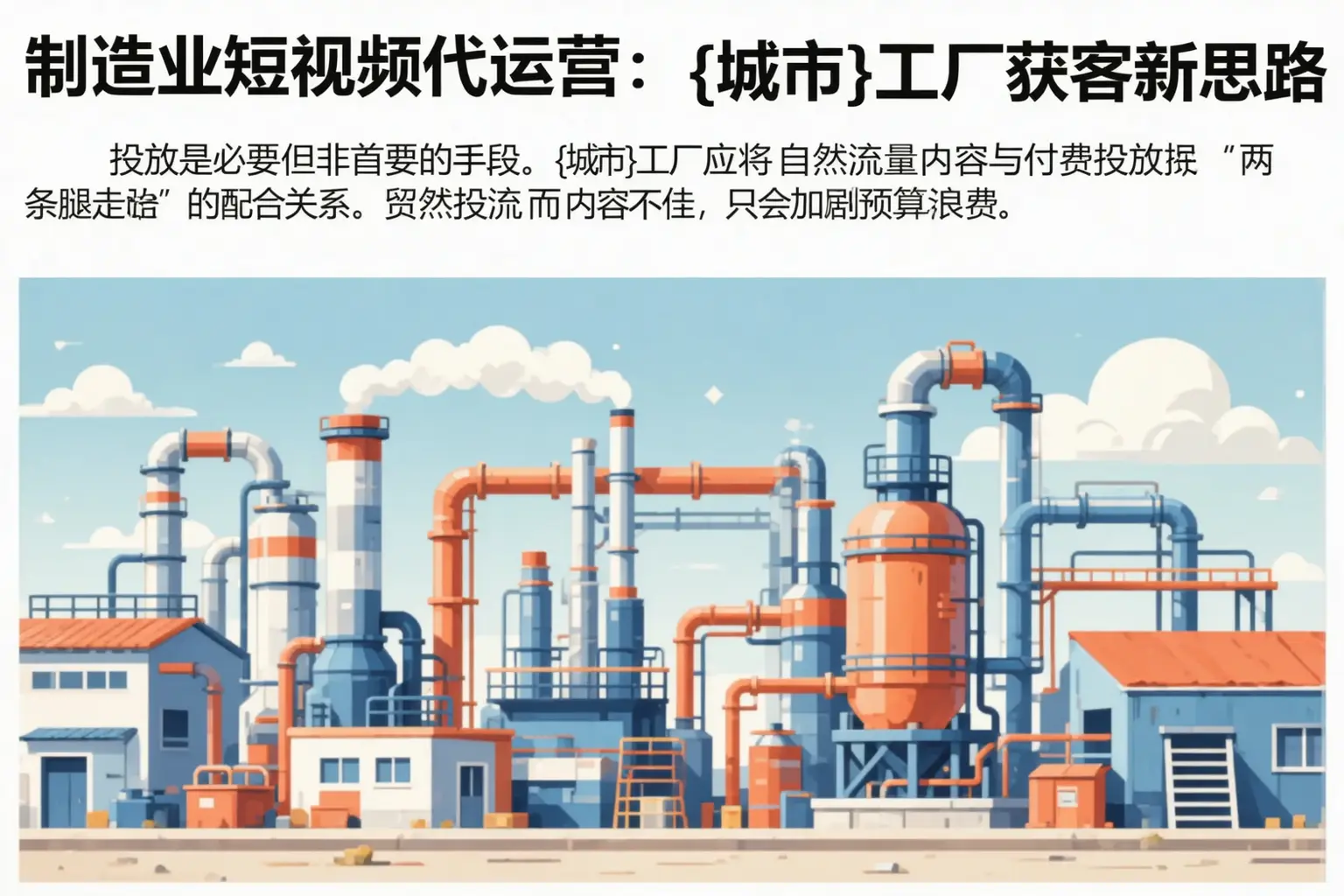 制造业短视频代运营：旌德工厂获客新思路